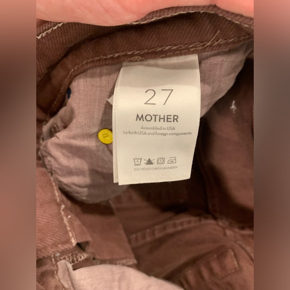 NWOT MOTHER SNACKS jeans size 27 French Roast wash - Picture 10 of 11